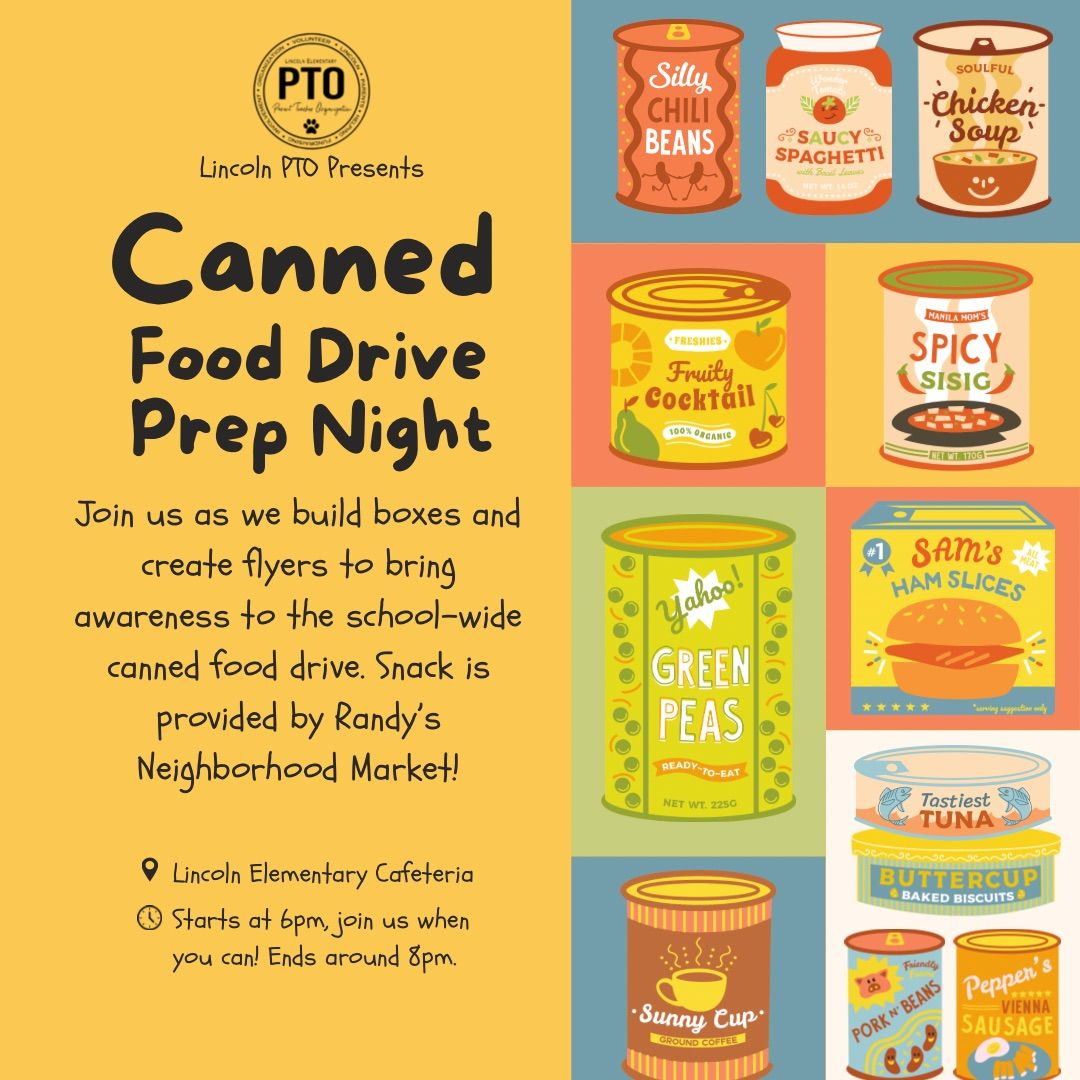 Lincoln Link Up: Canned Food Prep Night 