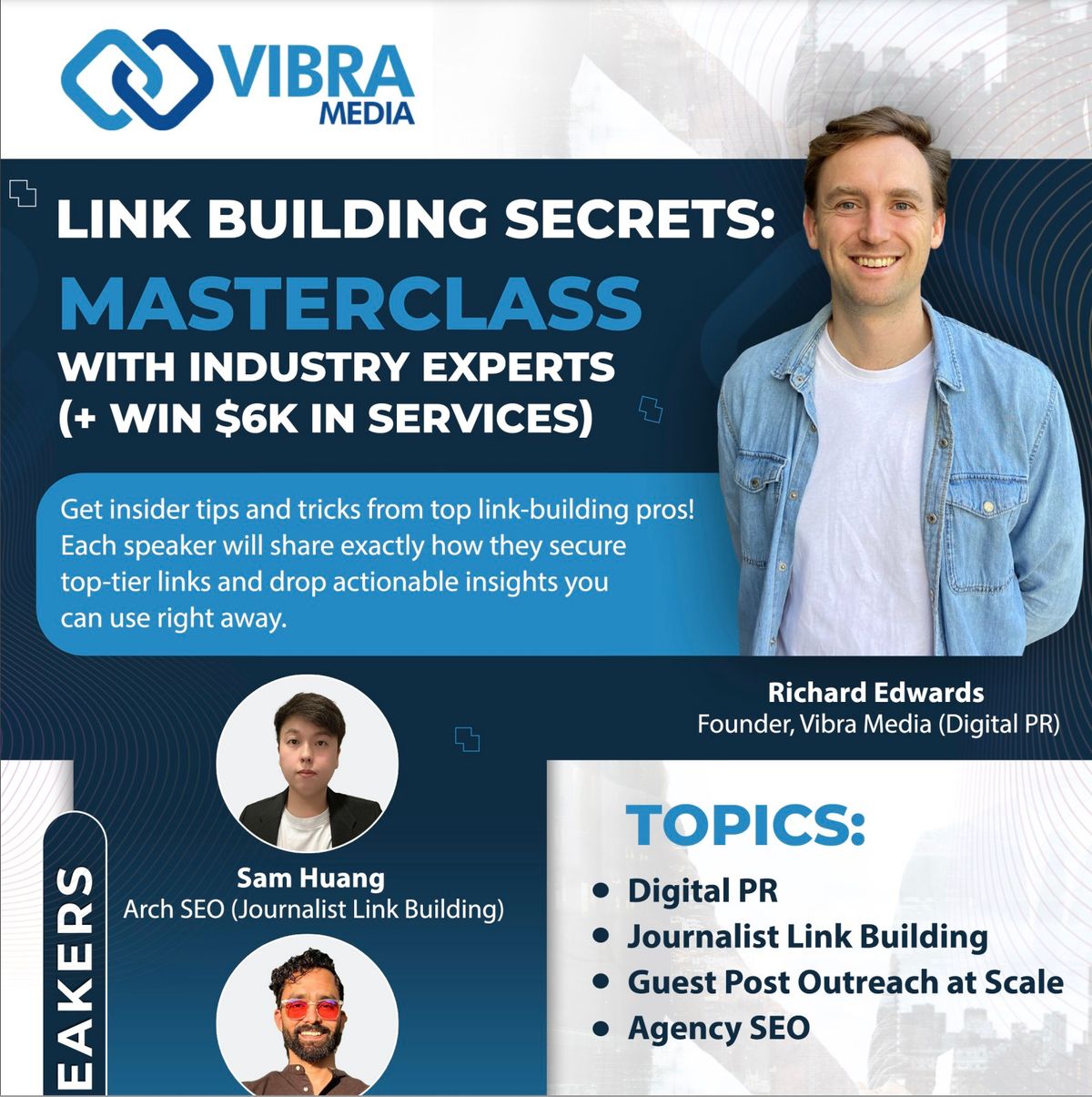 Link Building Secrets: Masterclass With Industry Experts (+ Win $6k in Services)