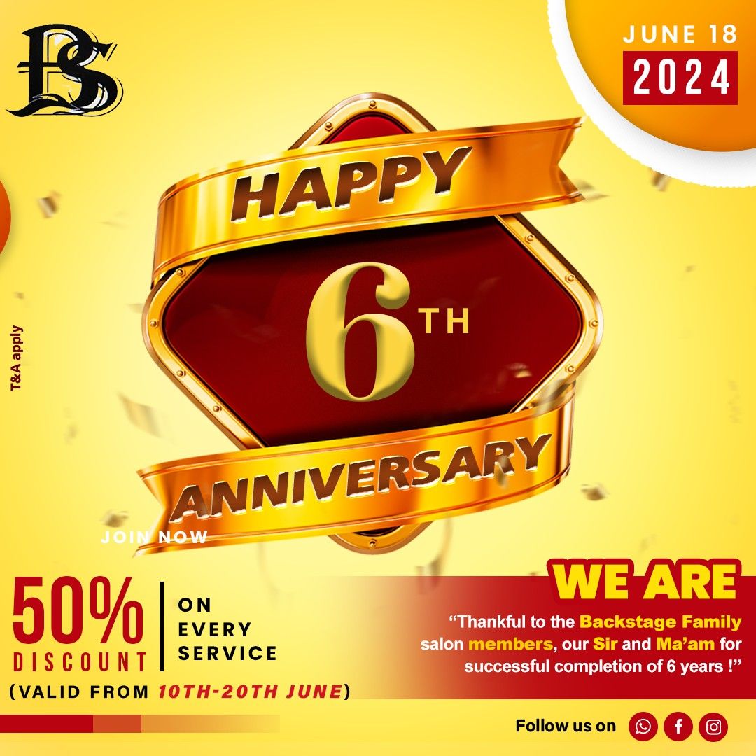 6th Anniversary Offer