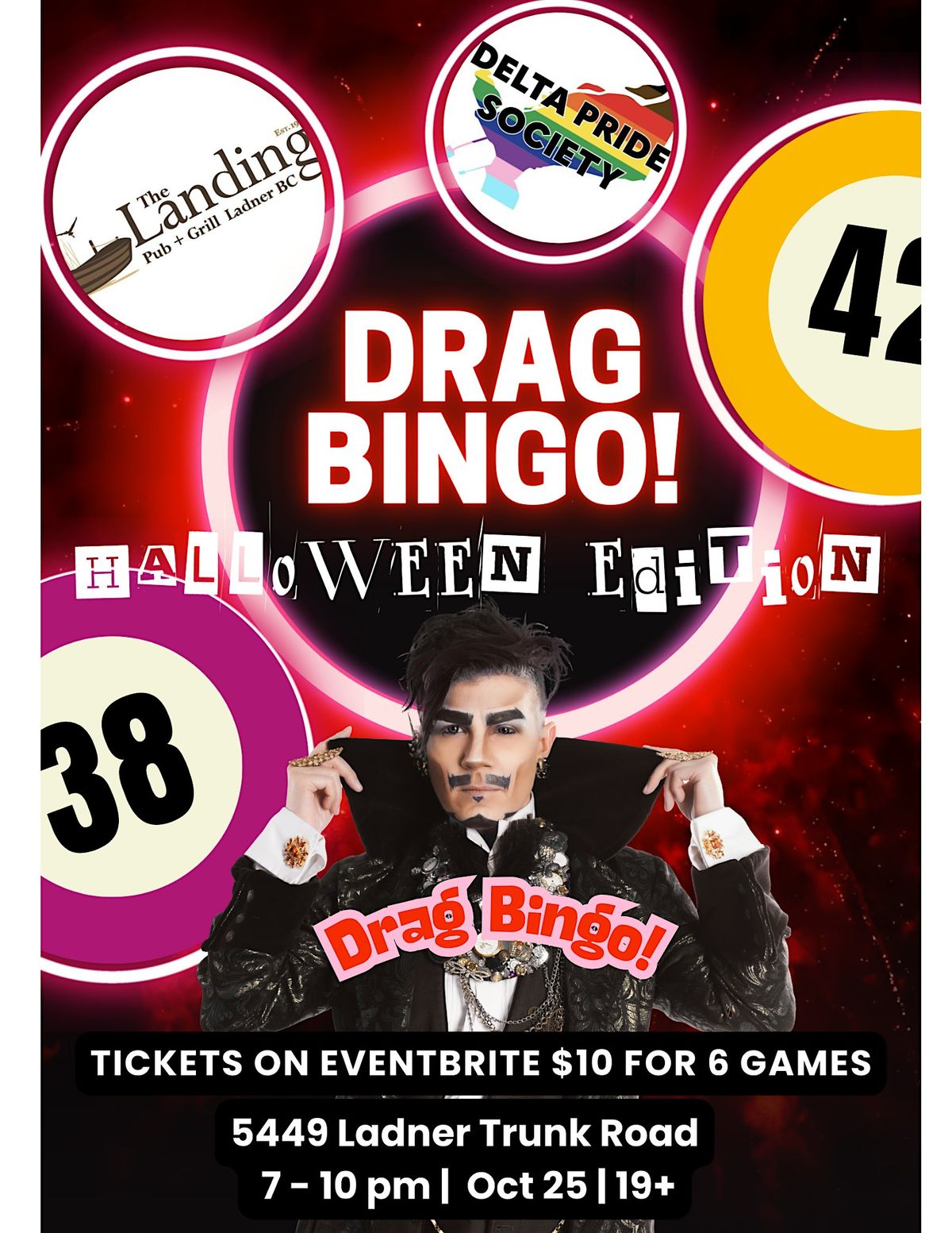 The Landing Pub Drag Bingo- Halloween Edition