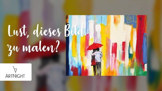 ArtNight: Paar im Regen am 18.02.2021 in M\u00fcnchen