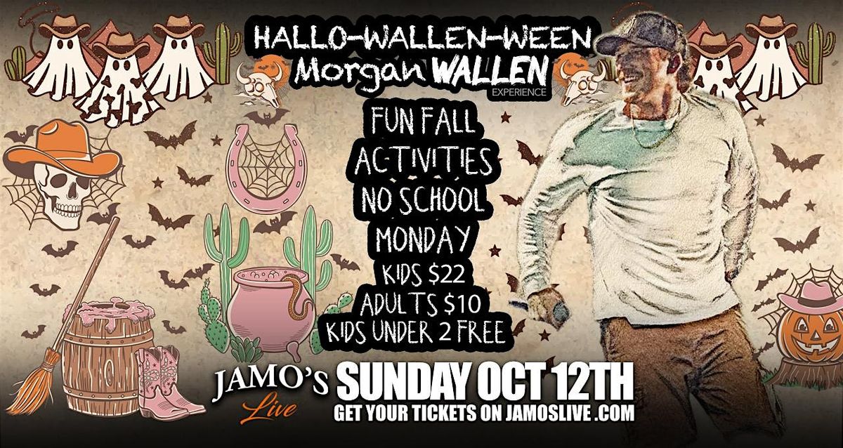 Morgan Wallen All Ages Halloween Party at Jamo's Live