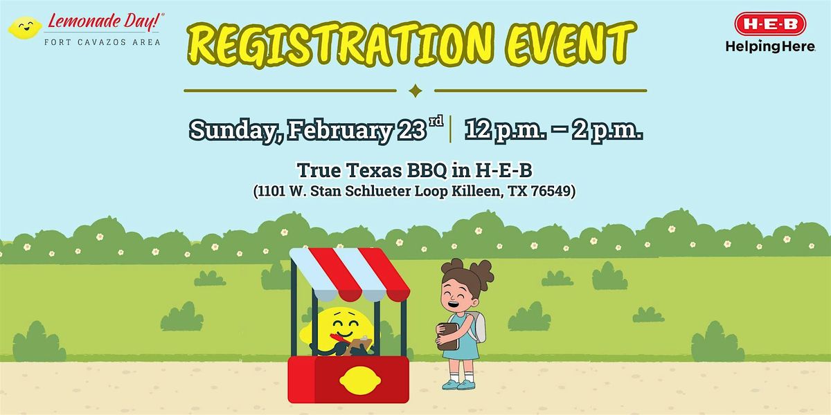 Lemonade Day H-E-B Registration Kickoff Event