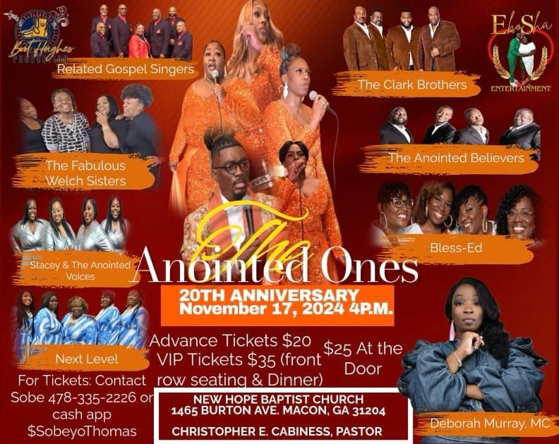 The Anointed Ones of Macon Ga 20th Anniversary Celebration 