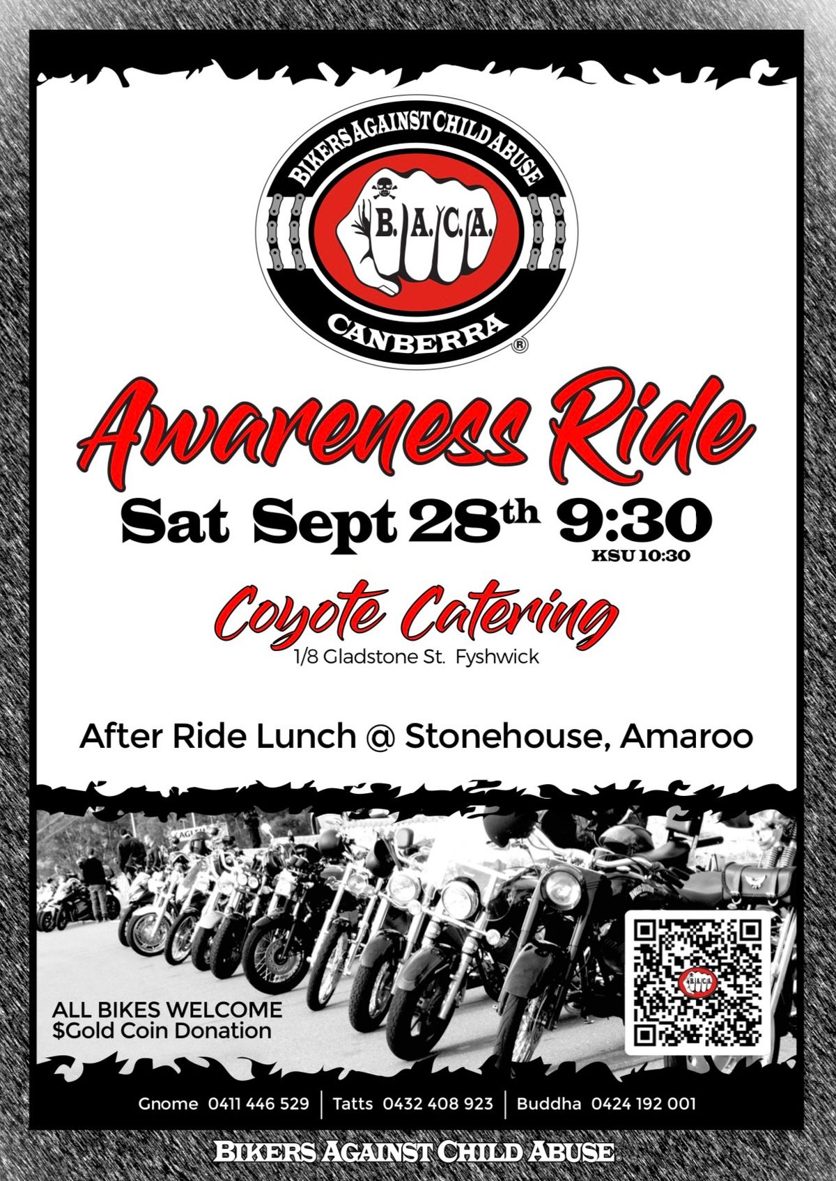 Canberra Chapter Awareness Ride