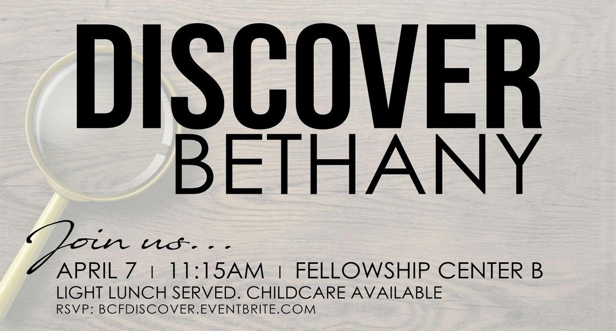 Discover Bethany