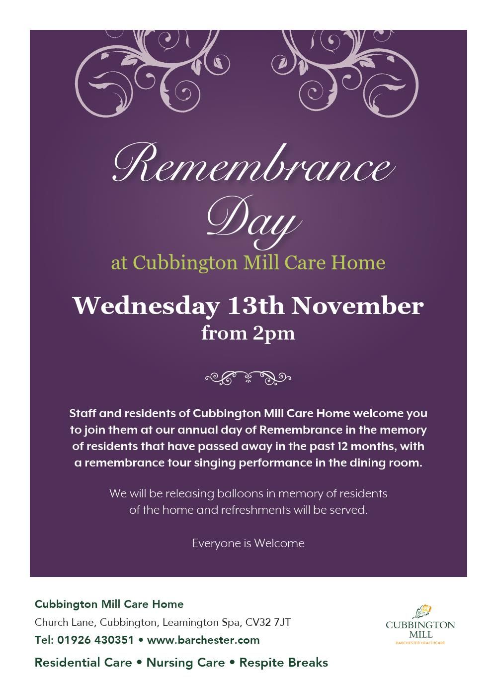 Remembrance Singing Tour