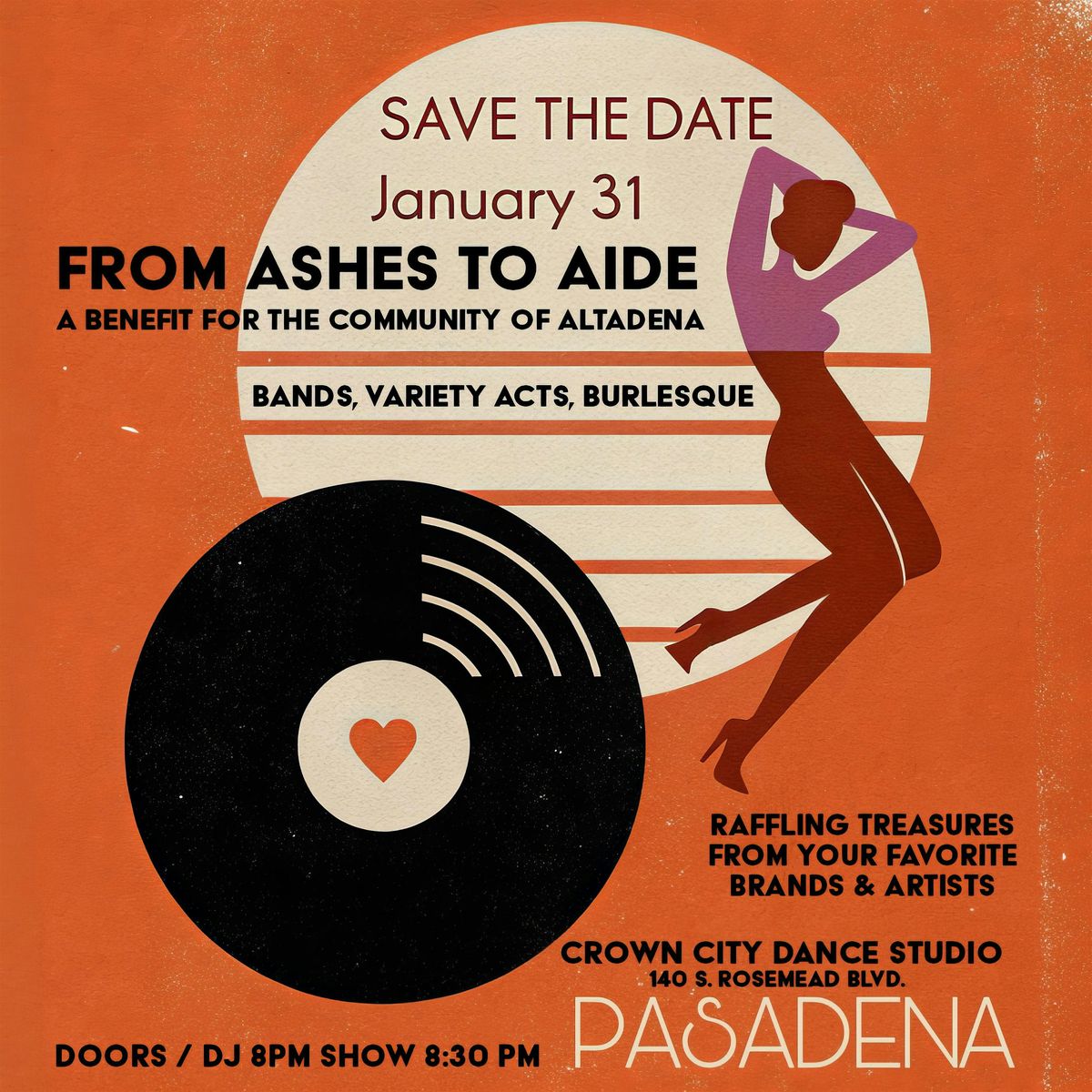 From Ashes to Aide - A benefit for the community of Altadena