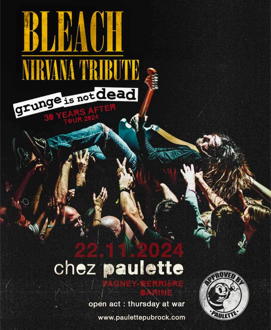 BLEACH Tribute band de Nirvana @chezpaulette