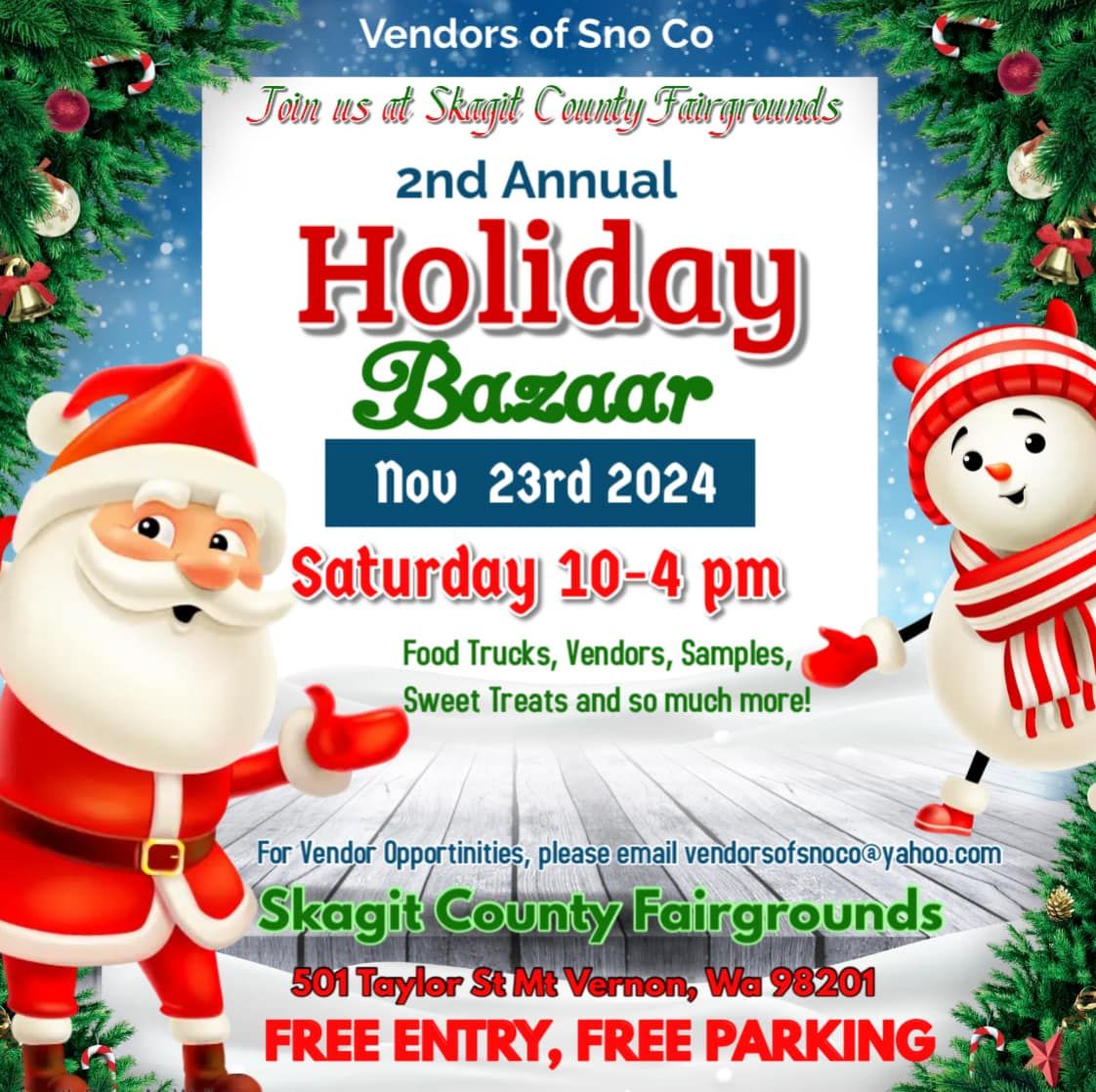  Pac NW Presents the Skagit County Fairgrounds Holiday Bazaar