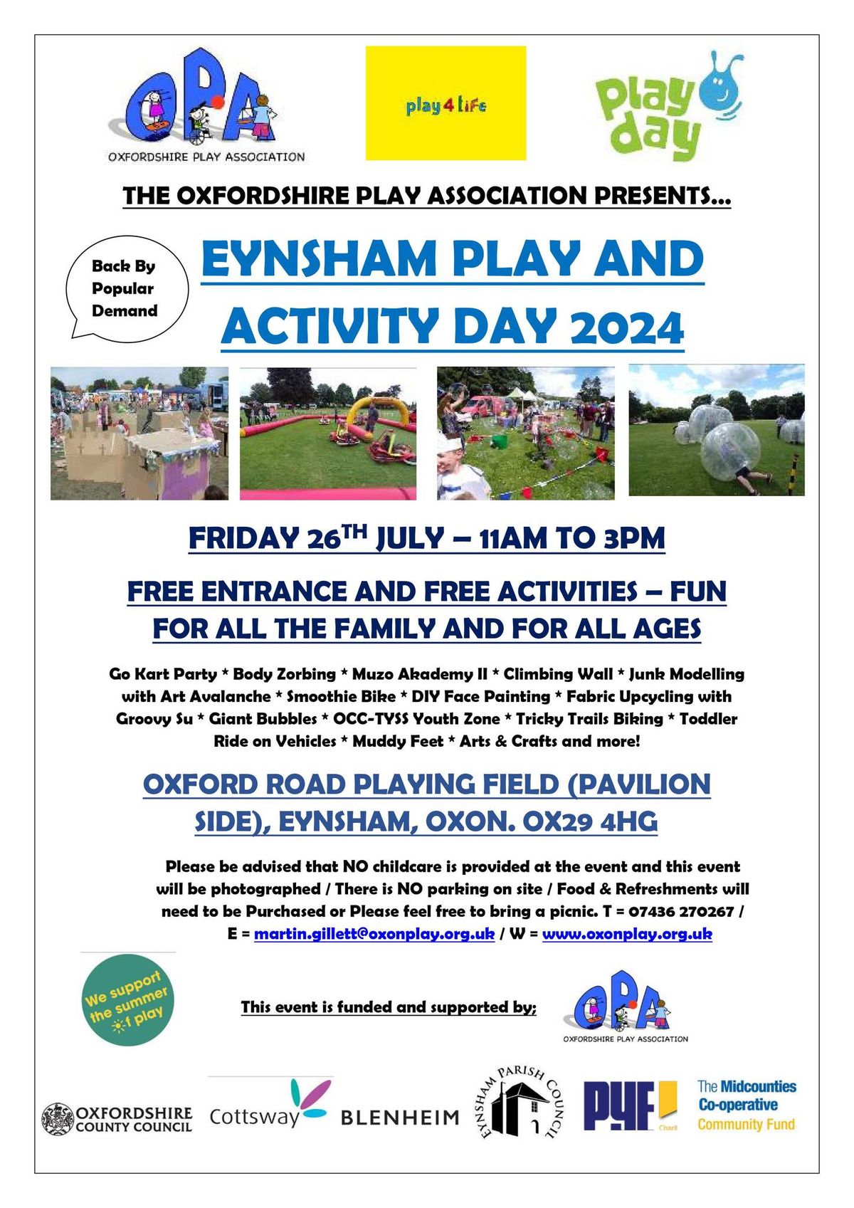 Eynsham Play & Activity Day