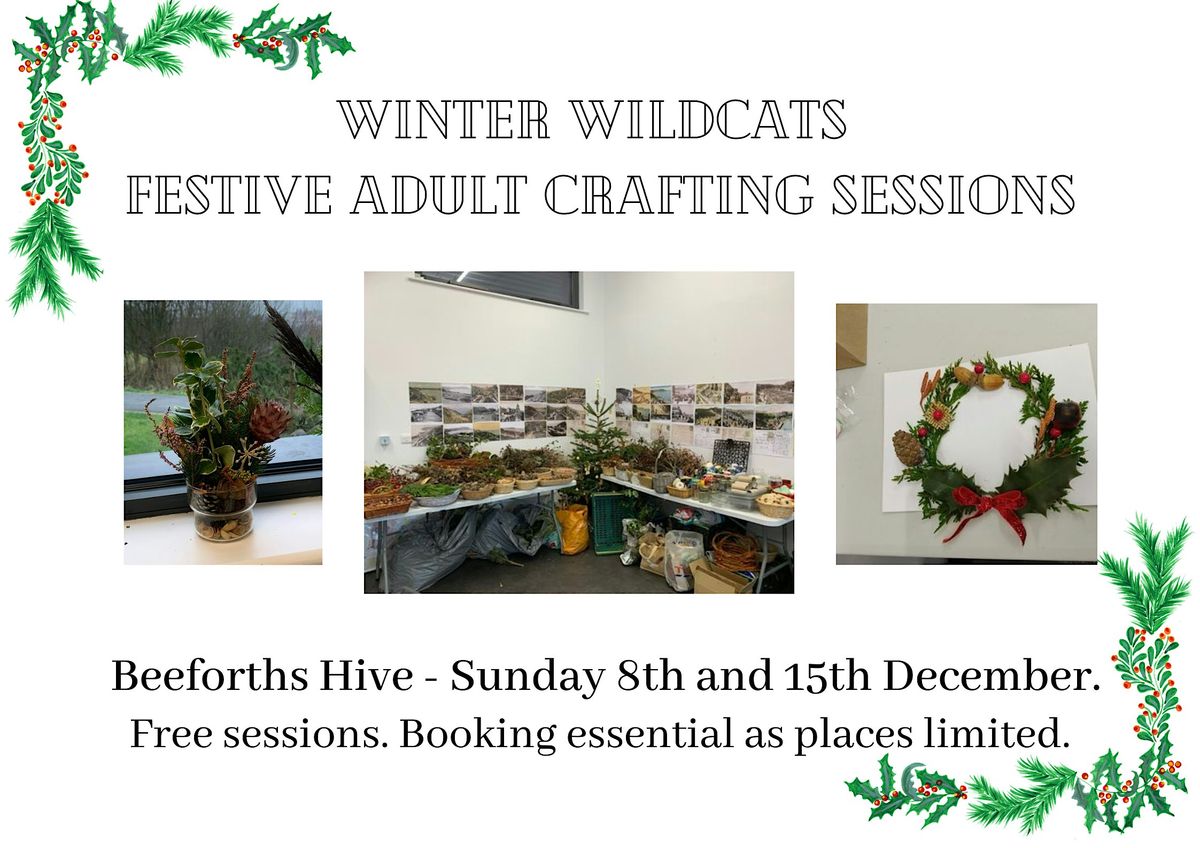 Winter Wildcats - Festive Adult Crafts at Beeforth's Hive