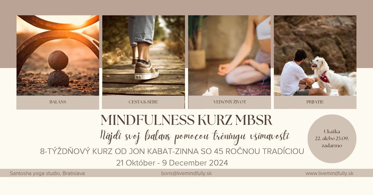 MBSR - 8-t\u00fd\u017ed\u0148ov\u00fd mindfulness kurz