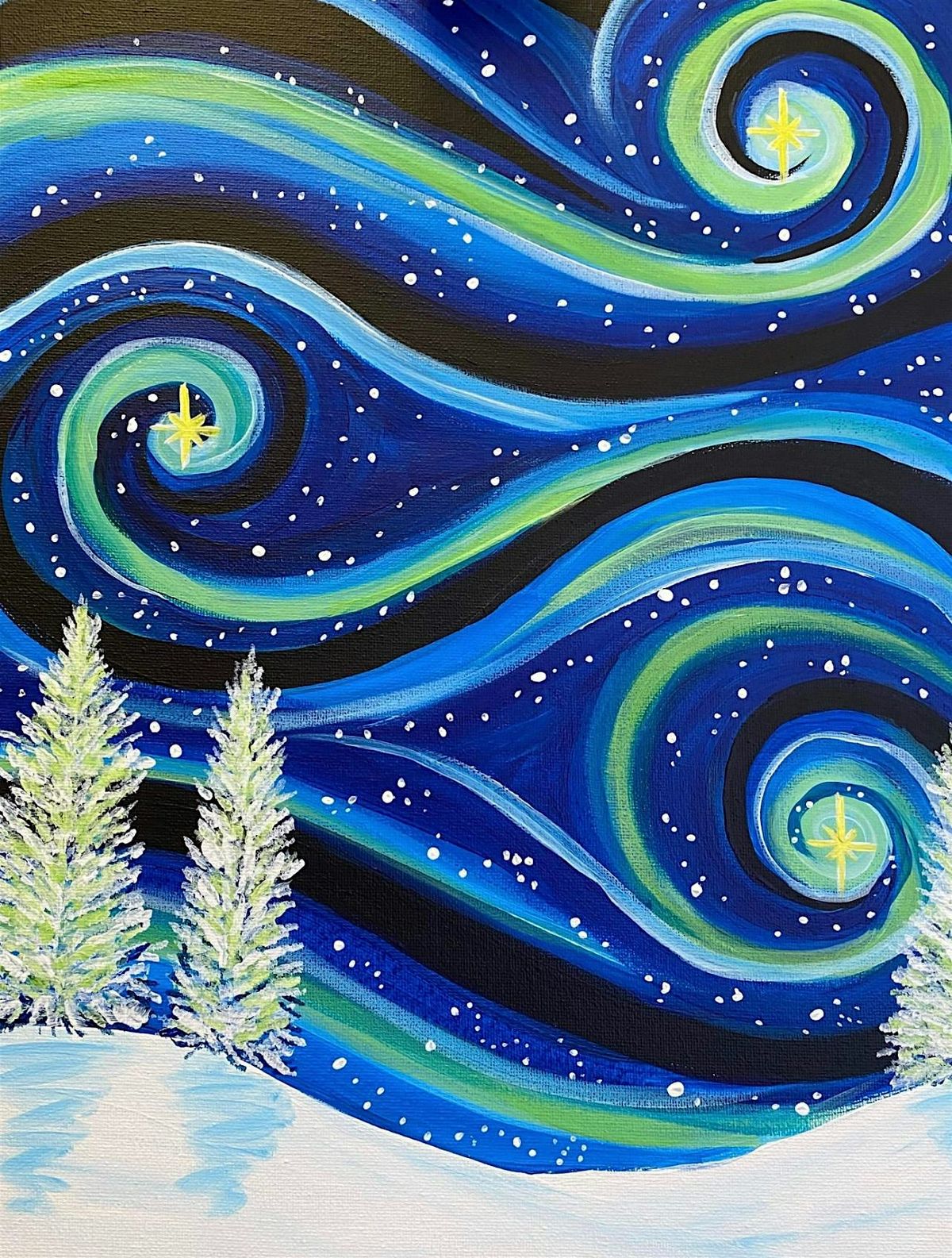 Starry night Christmas