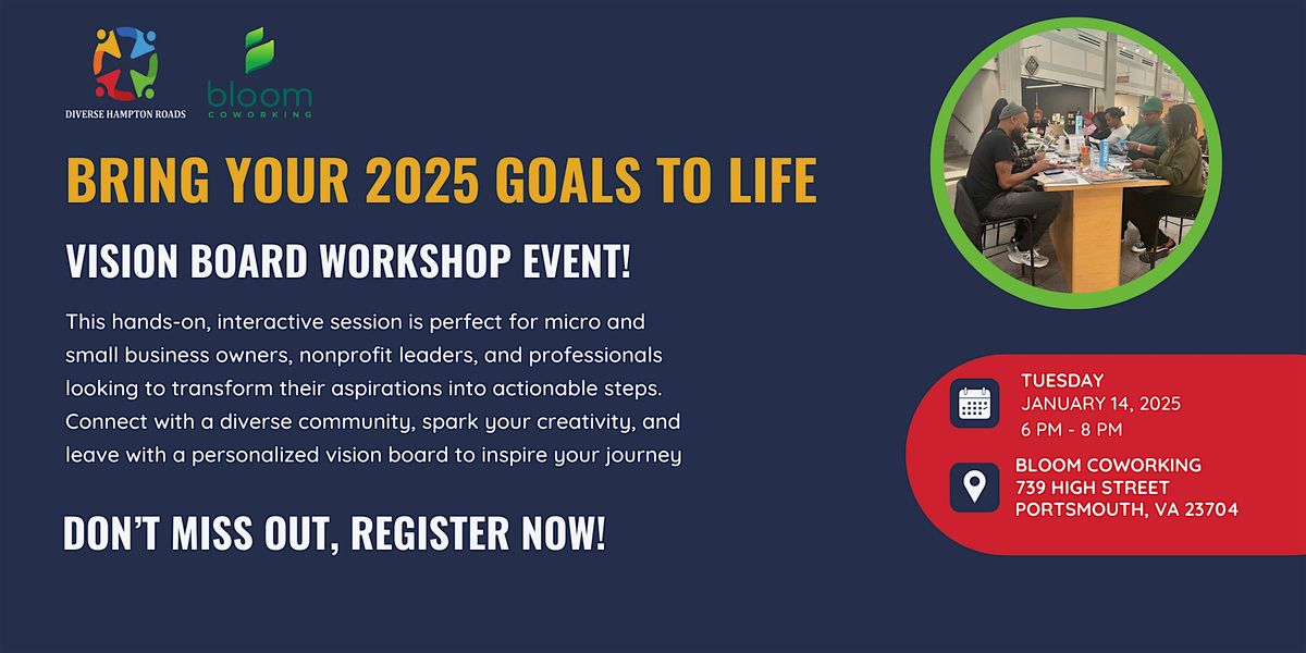 Bring Your 2025 Goals to Life: Vision Board Workshop Event