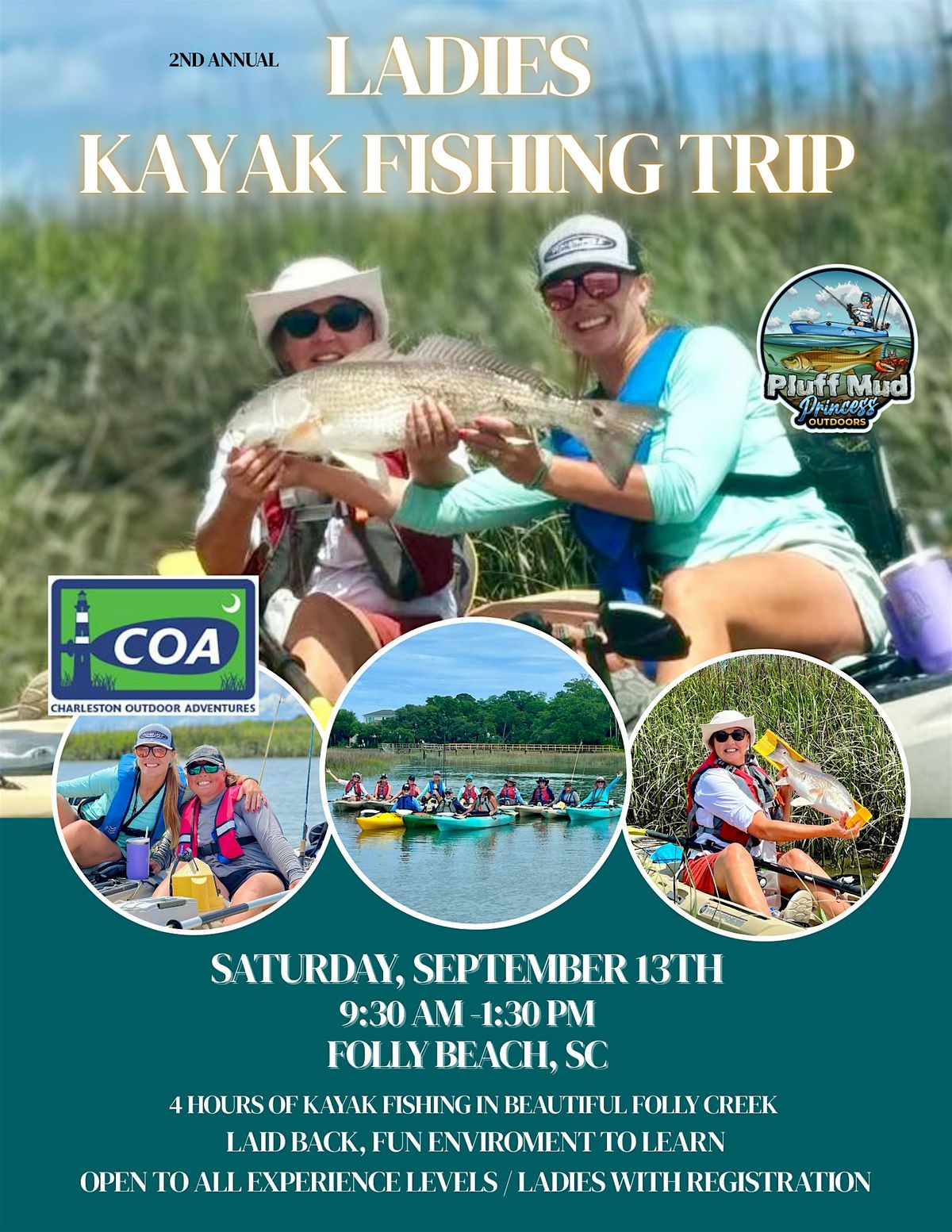 Ladies Kayak Fishing Trip