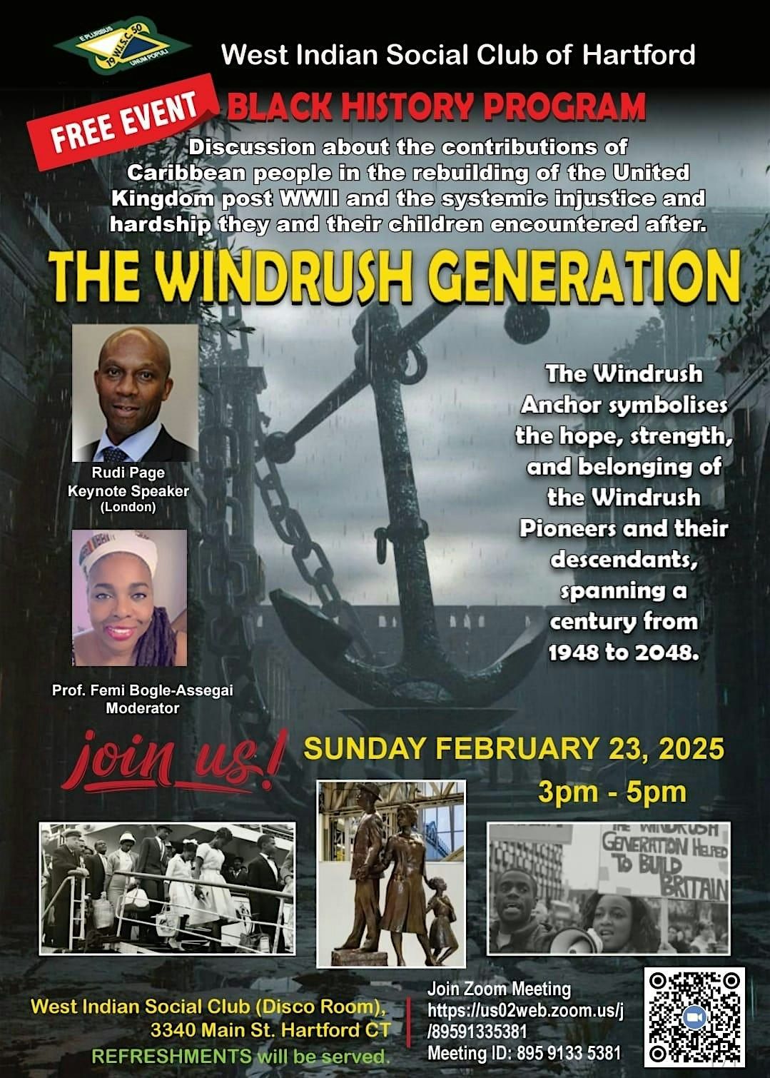 Black History Program - The Windrush Generation - Rebuilding UK post WWII