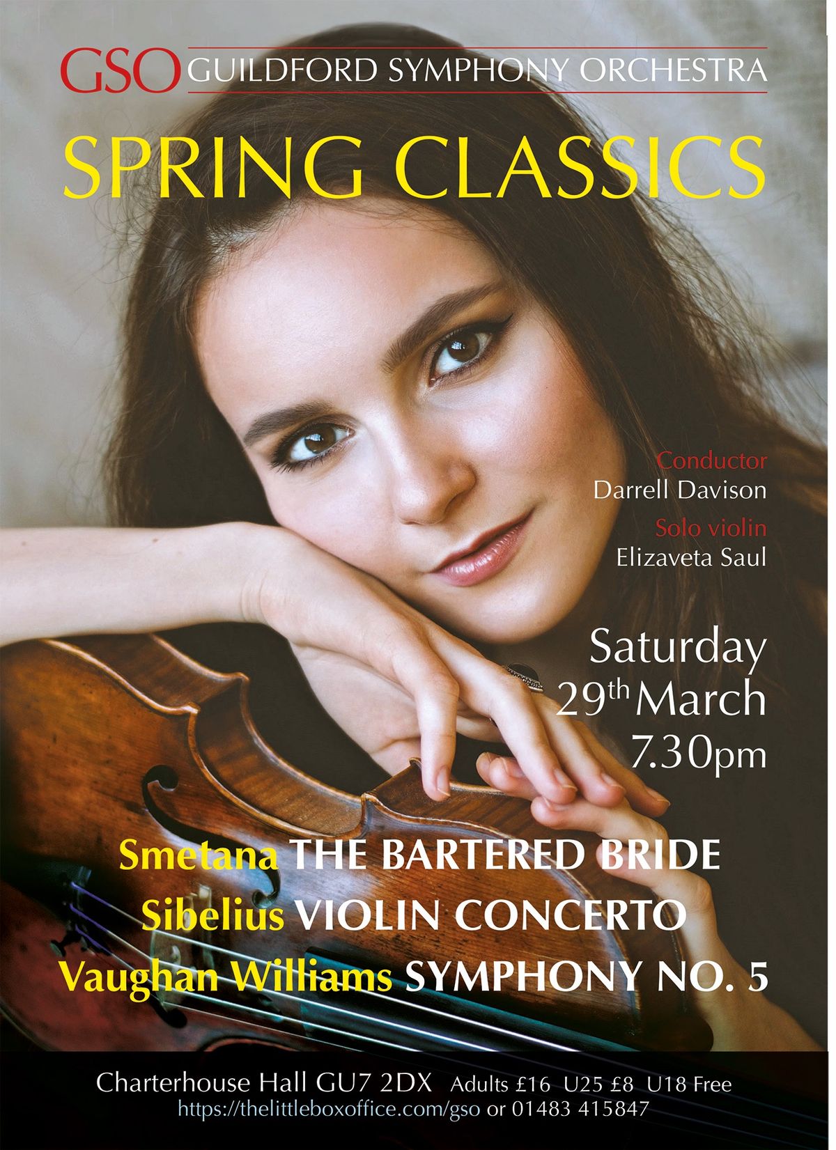 GUILDFORD SYMPHONY ORCHESTRA SPRING CLASSICS