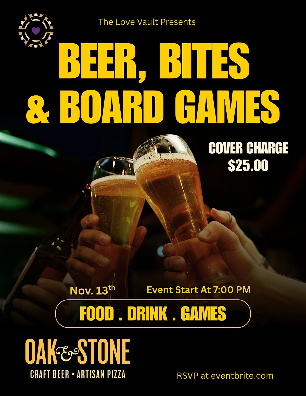 Beer, Bites & Board Games Night