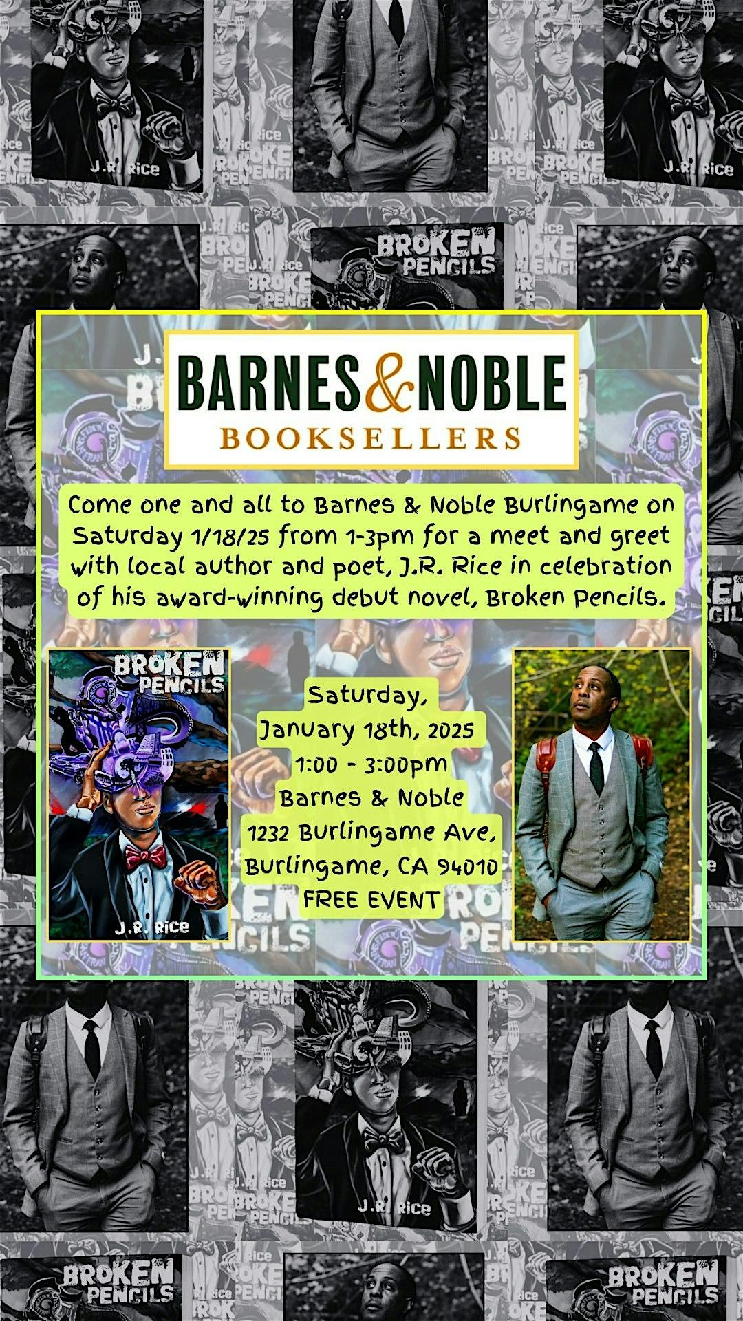 Barnes & Noble Burlingame Presents J.R. Rice