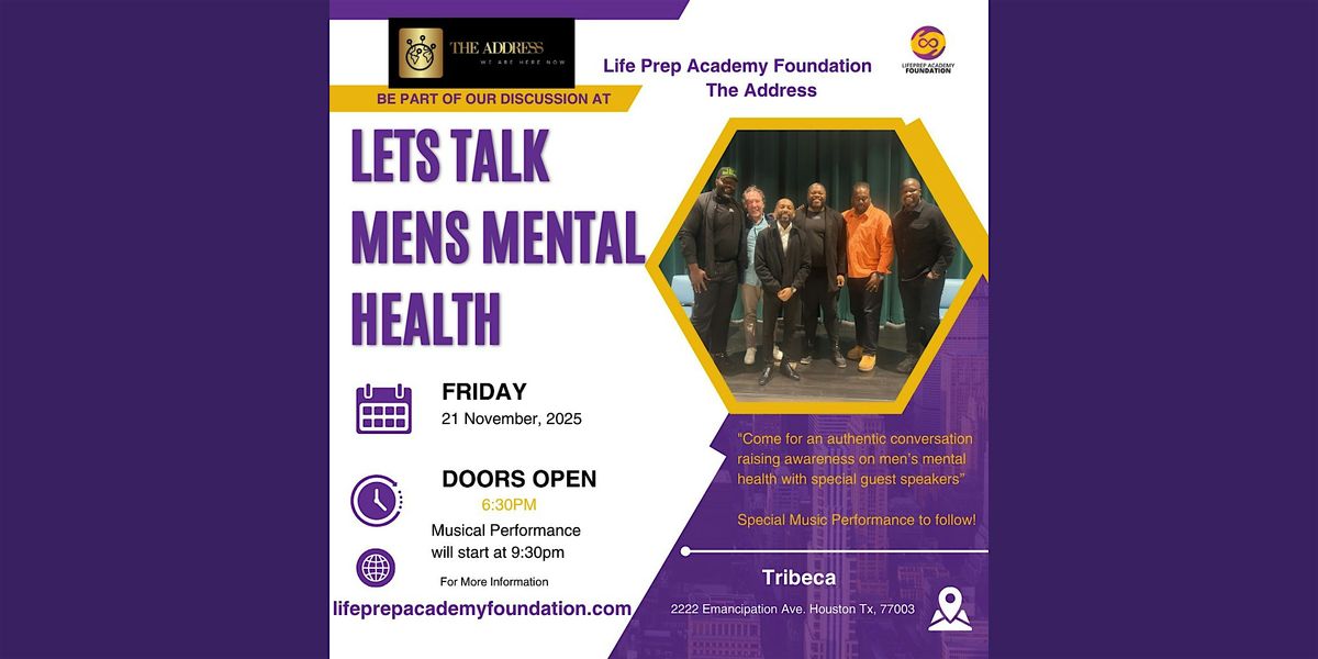 Let's Talk Men's Mental Health: A Real Conversation Amongst Men