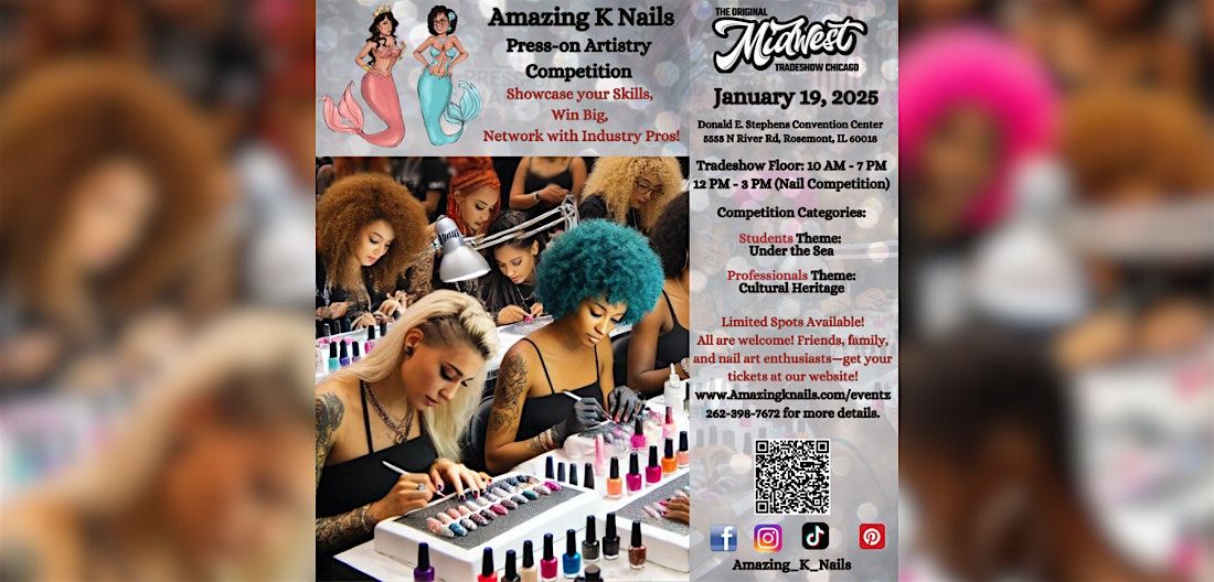 Amazing K Nails Press-on Artistry Competition at the Midwest Tradeshow