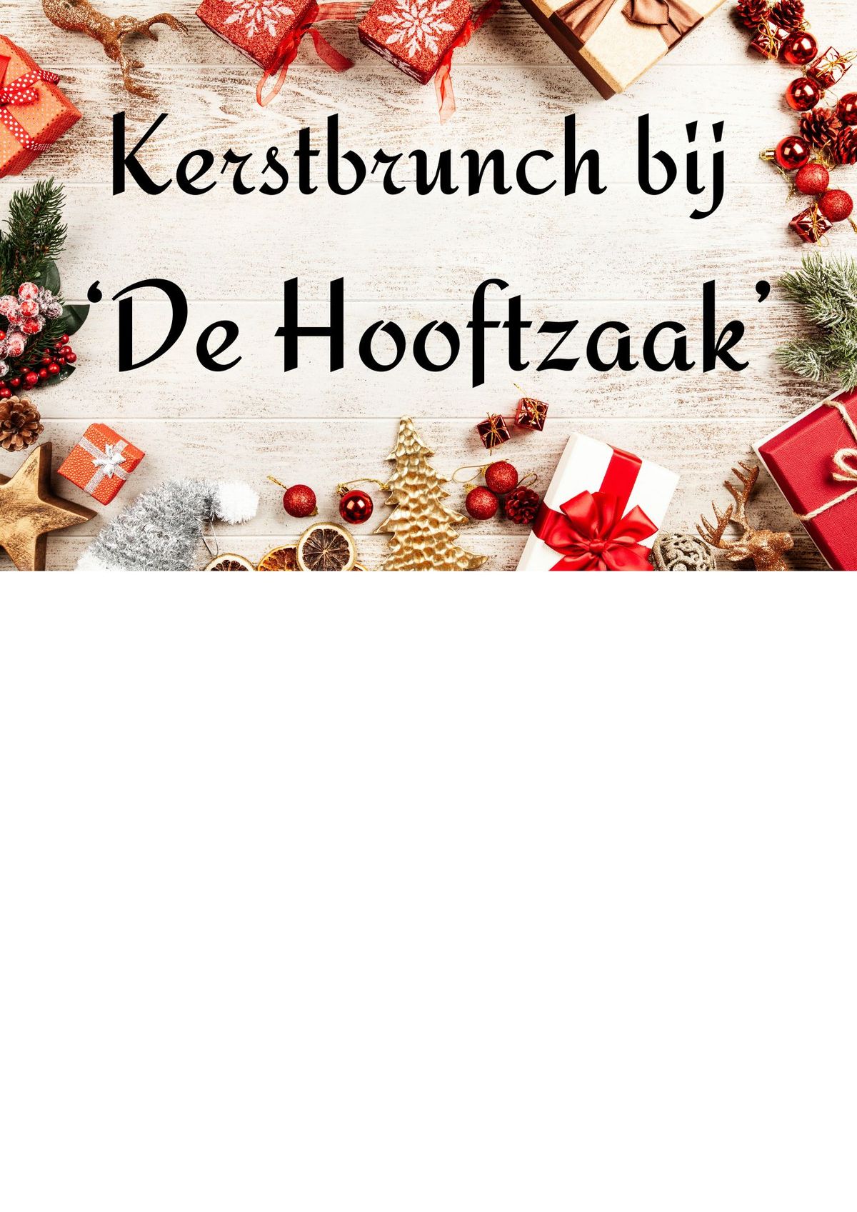 Kerstbrunch bij 'De Hooftzaak'