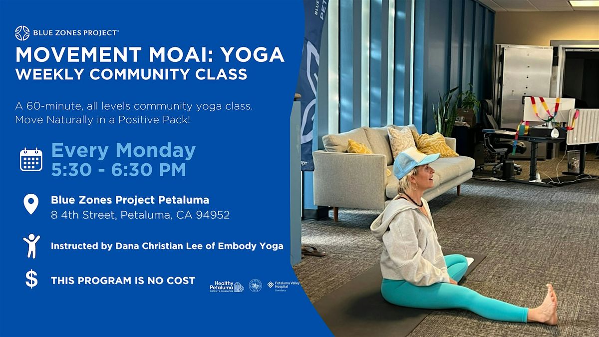 Blue Zones Project Petaluma - Movement Moai (Yoga)