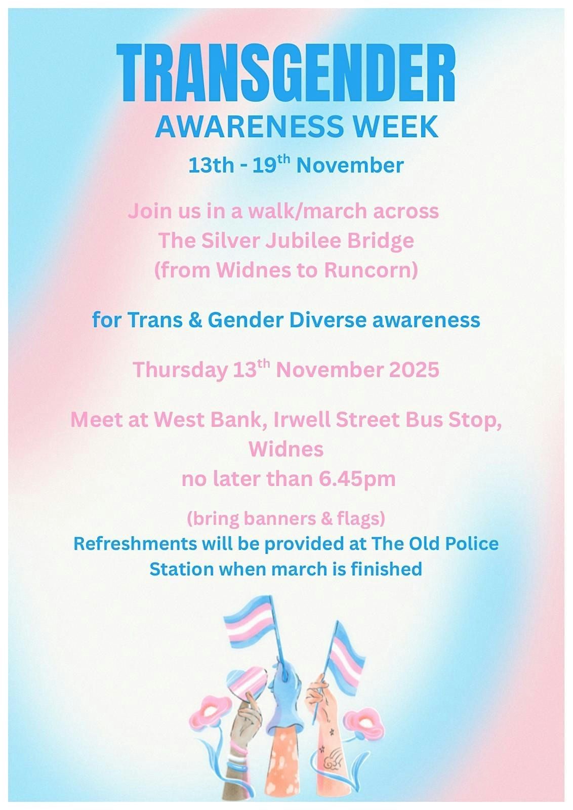 Walk in solidarity for Transgender Awareness Week