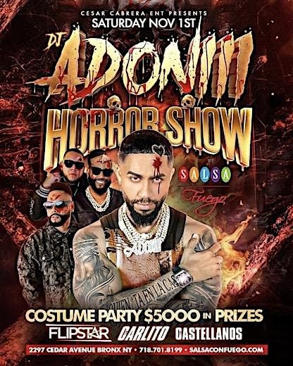 DJ Adoni Live at Salsa Con Fuego Bronx Halloween Costume Party