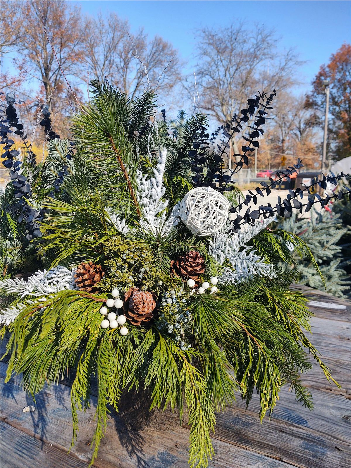 Winter Season Porch Pot Workshop