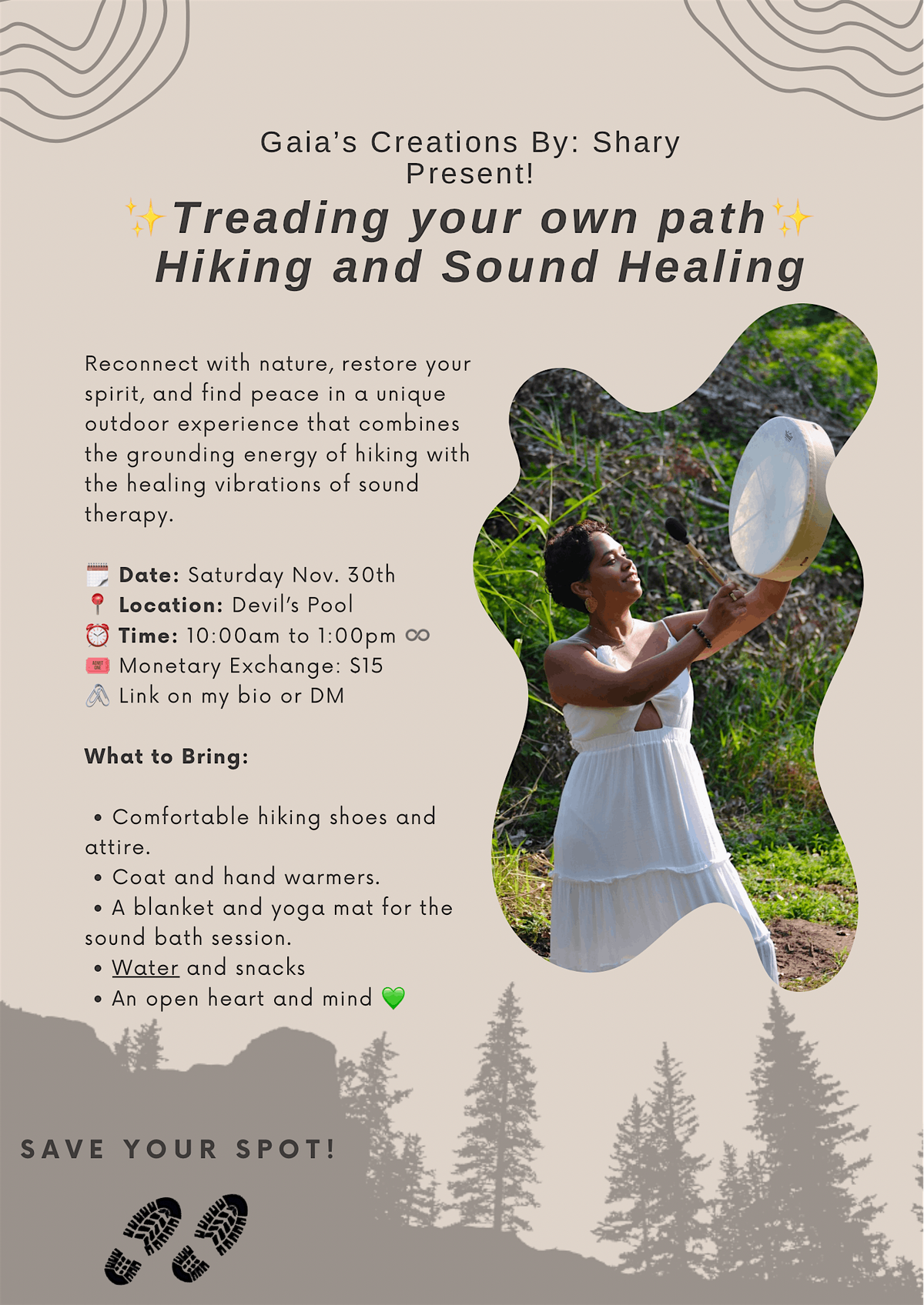 Treading your own path- HIKING and SOUND HEALING