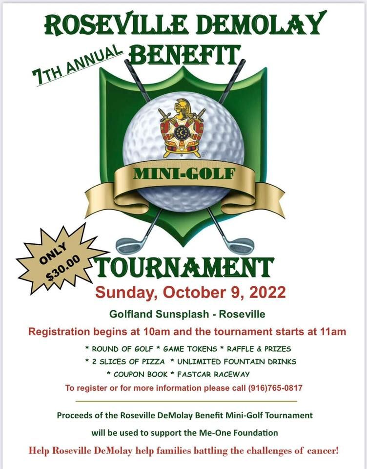 Roseville DeMolay 7th Annual Mini Golf Tournament