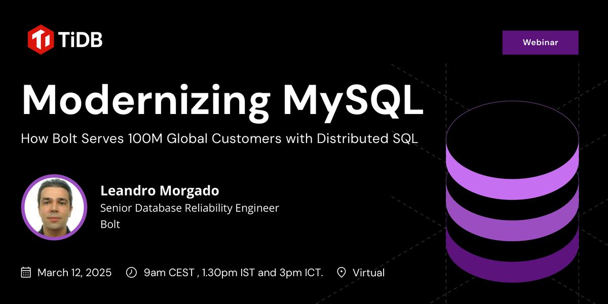 Modernizing MySQL: How Bolt Migrated to Distributed SQL