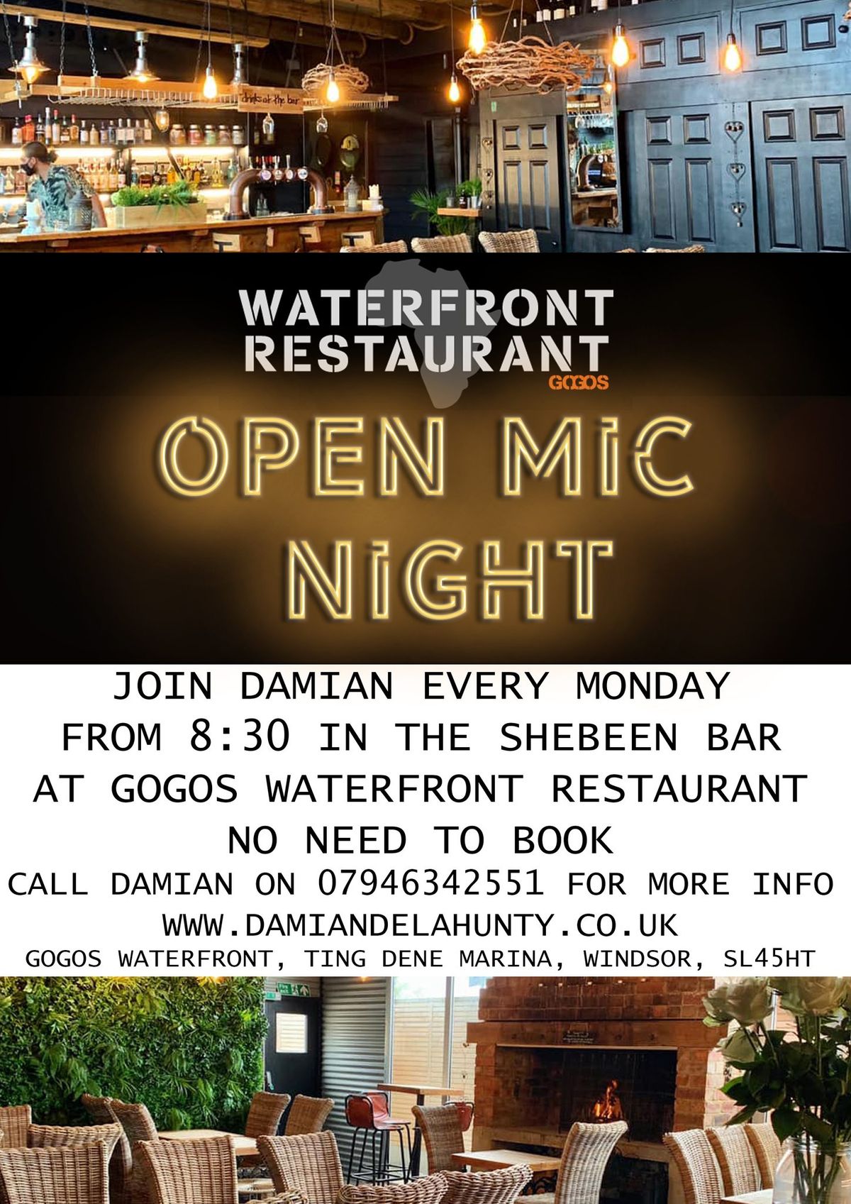 Open Mic Night @ Gogo's Waterfront Restaurant