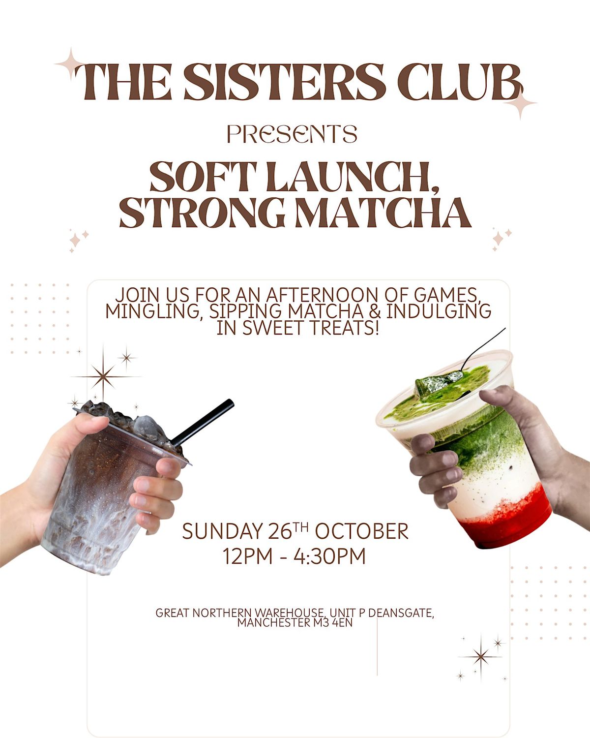 SOFT LAUNCH, STRONG MATCHA