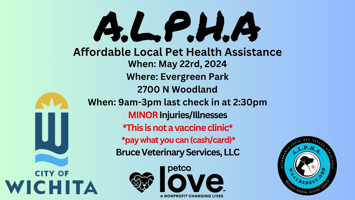 Affordable Local Pet Health Assistance (ALPHA)