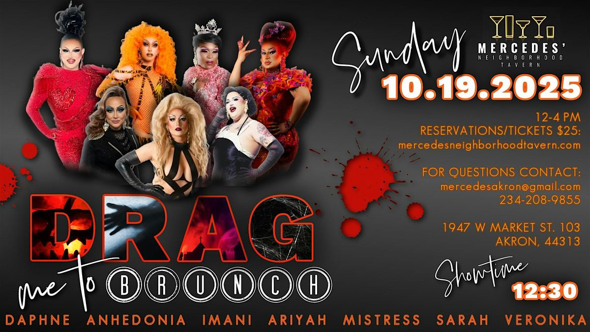 Drag Me to Brunch! A Halloween Drag Brunch at Mercedes' Tavern