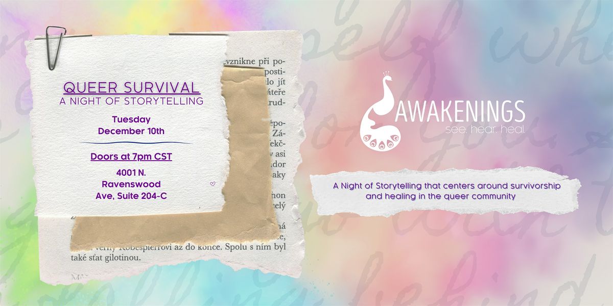 Queer Survival: A Night of Storytelling