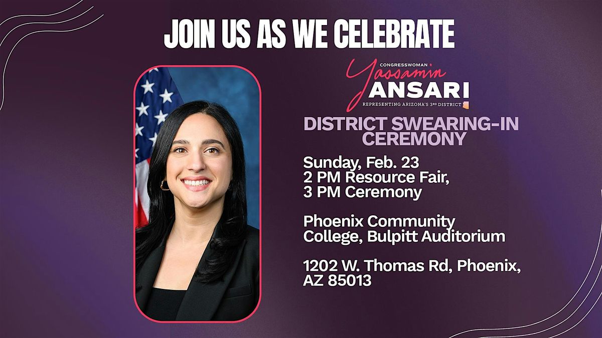 Rep. Ansari's Community Swearing-In Ceremony and Resource Fair