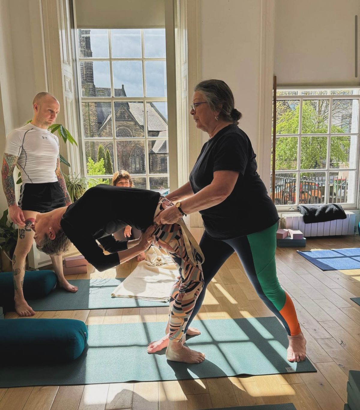 Experienced Iyengar Yoga class with Debbie Bartholomew