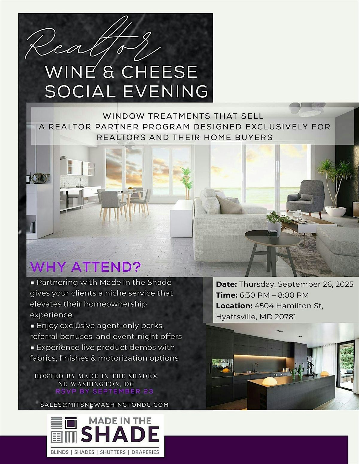 Realtor: Wine and Cheese Social Evening