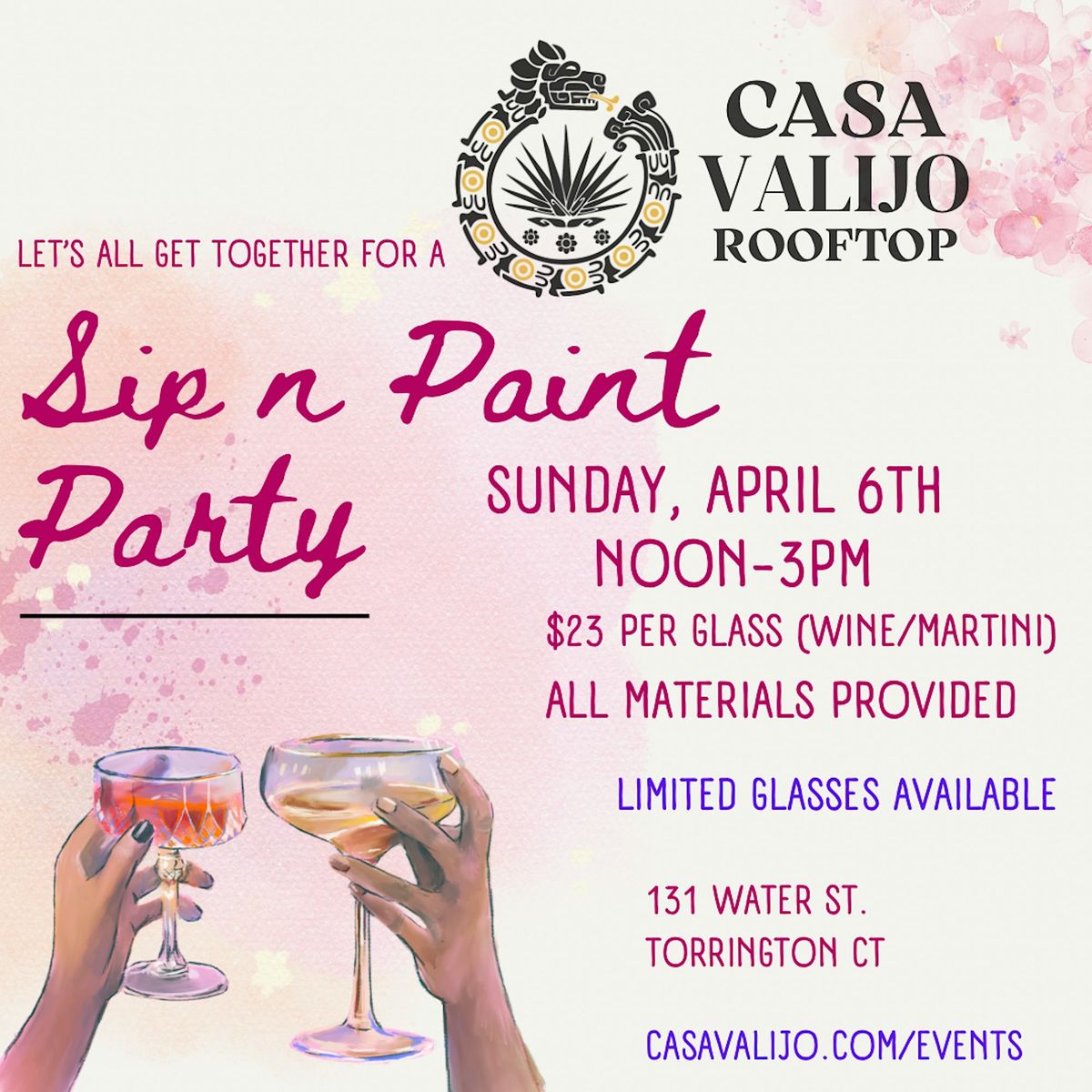 Sip and Paint at Casa VALIJO!