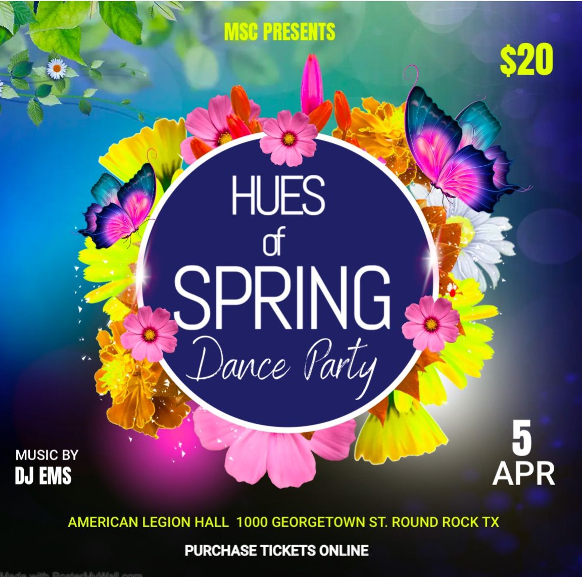 HUES OF SPRING DANCE PARTY - AUSTIN 