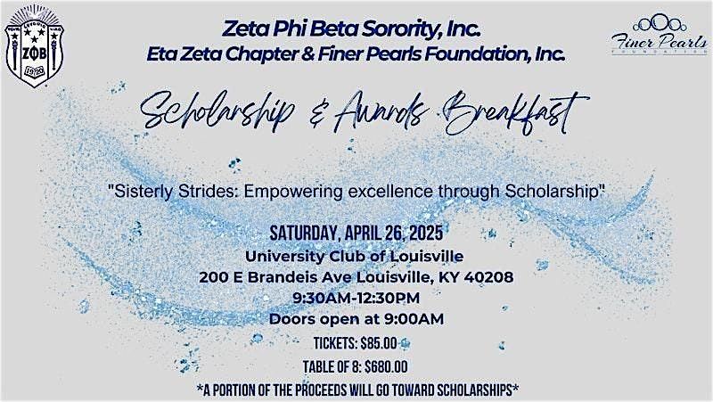 Eta Zeta Chapter & Finer Pearls Foundation Scholarship & Awards Breakfast