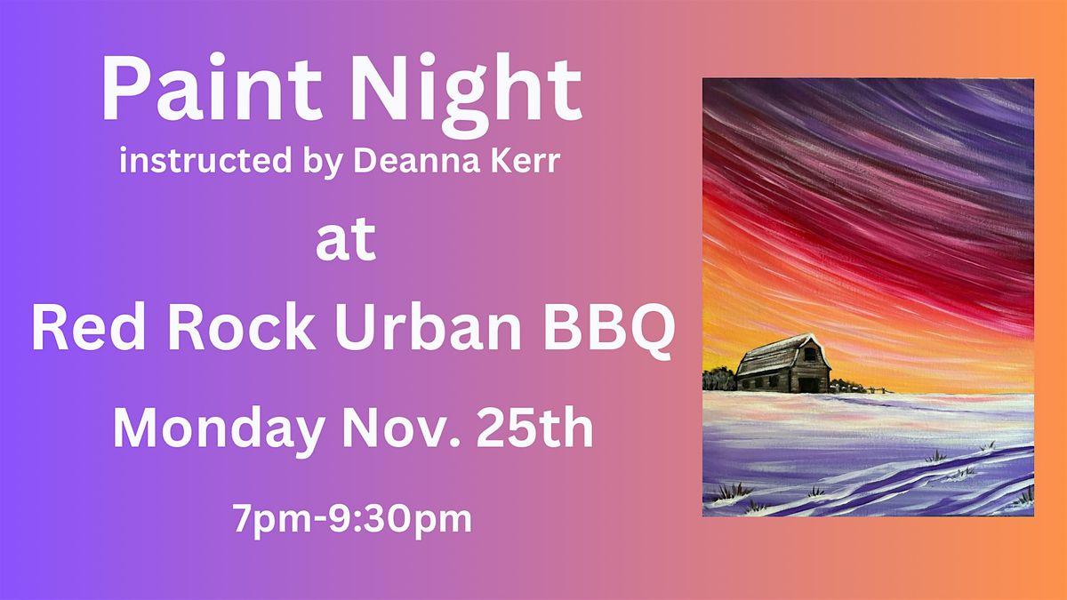 Paint Night at Red Rock Urban BBQ