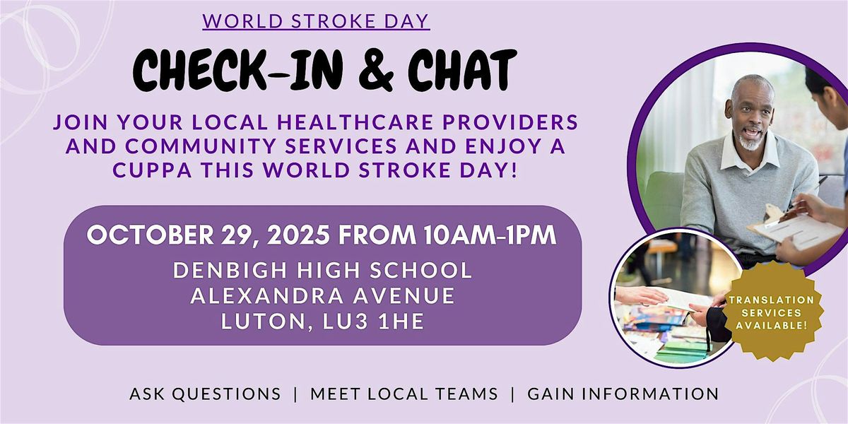 Check-In & Chat for World Stroke Day!