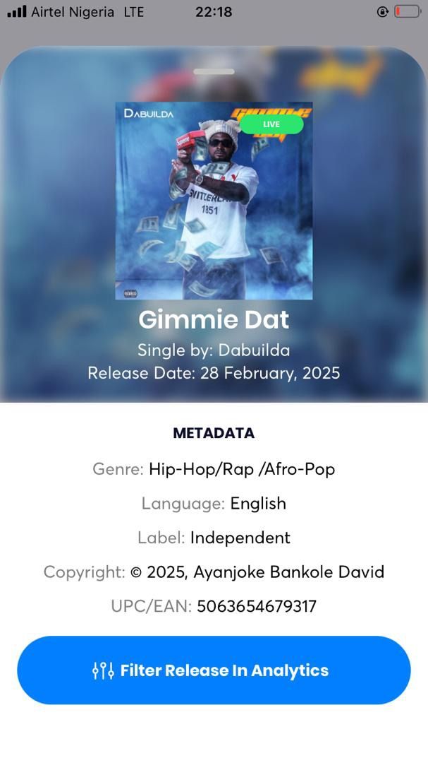 GIMMIE DAT SINGLES RELEASE PARTY