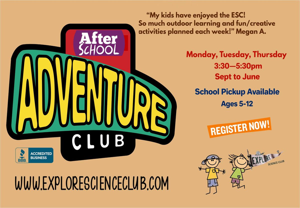 After School Adventure Club (age 5-12)