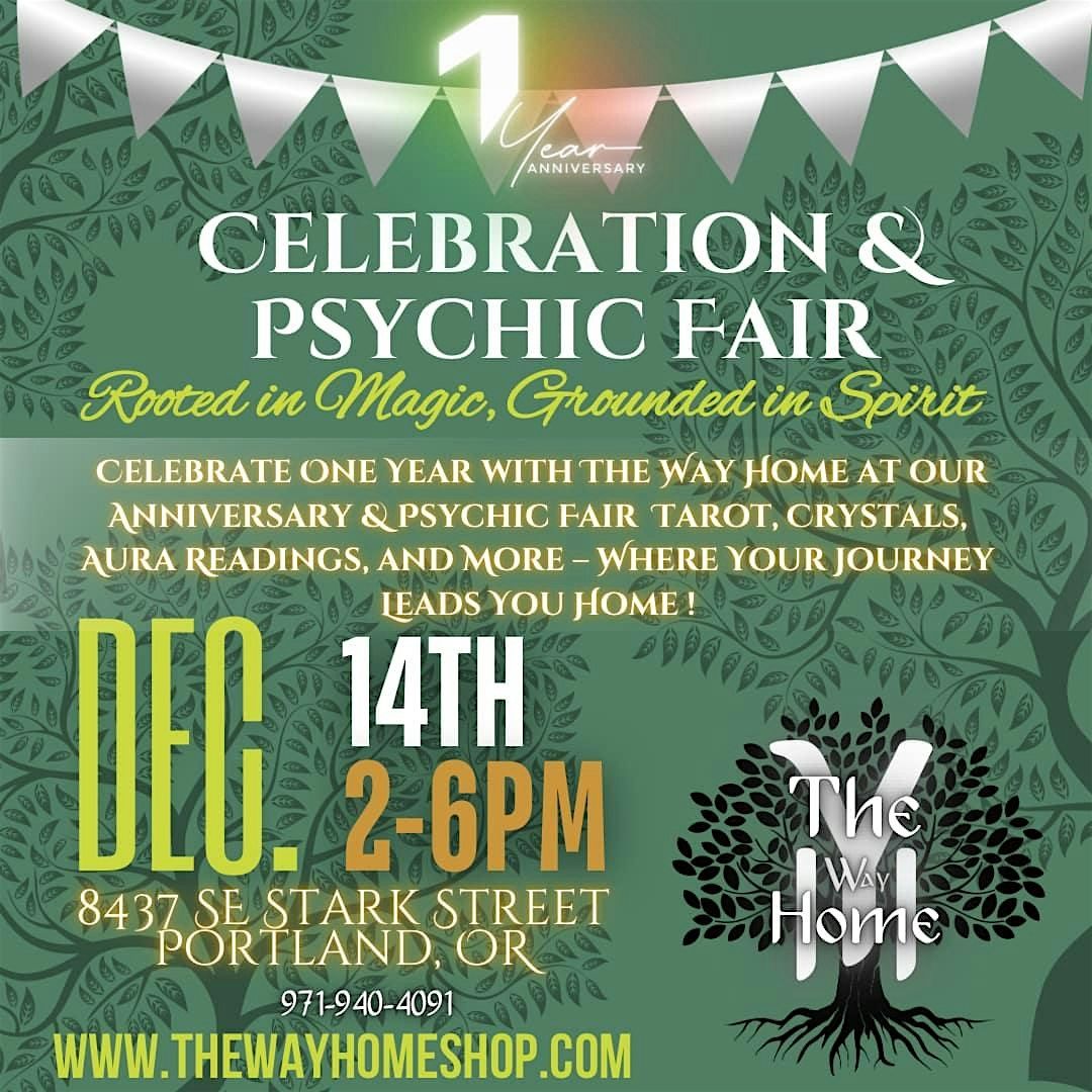 The Way Home Shop Anniversary Celebration & Psychic Fair